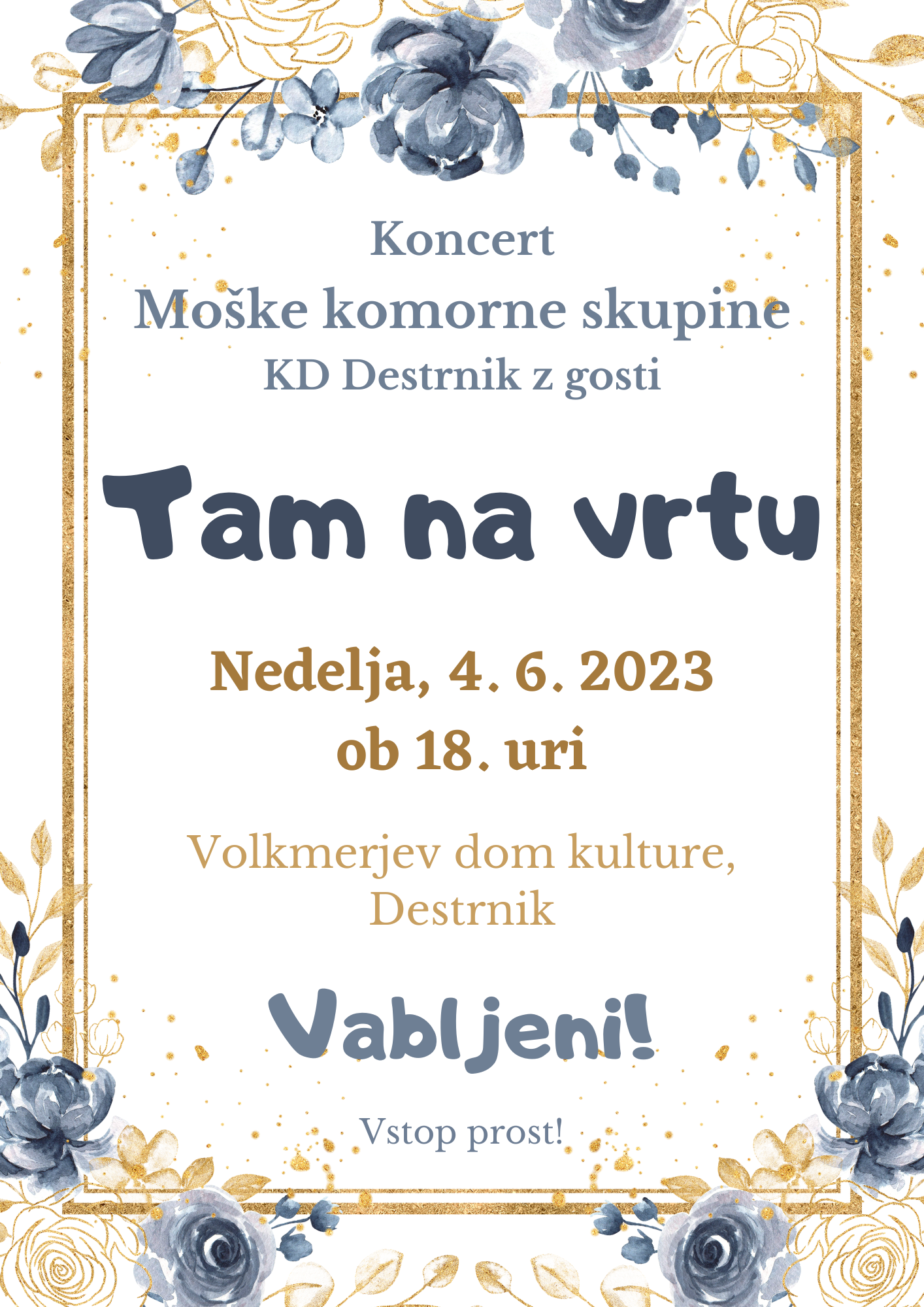 Koncert MKS junij 2023 - vabilo